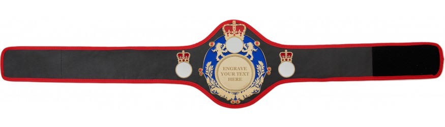 QUEENSBURY CHAMPIONSHIP BELT QUEEN/BLUE/G/ENGRAVE - AVAILABLE IN 10+ COLOURS